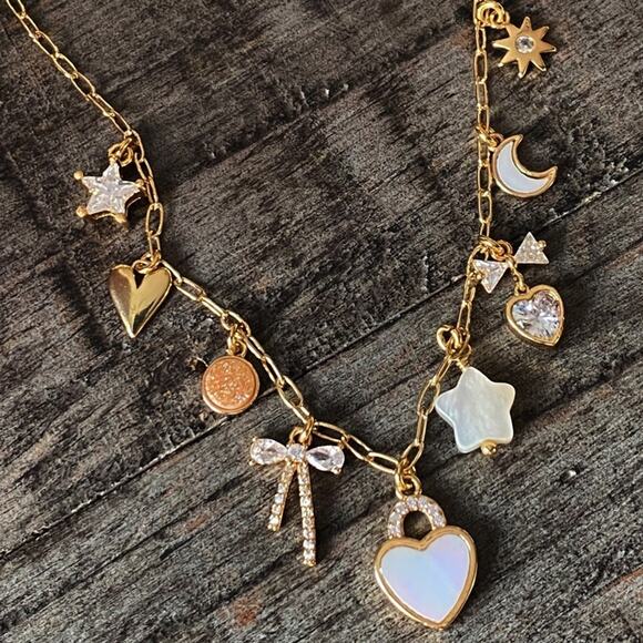Free People Jewelry - NEW FP x Luna Norte Mother Of Pearl Charm Layering Necklace